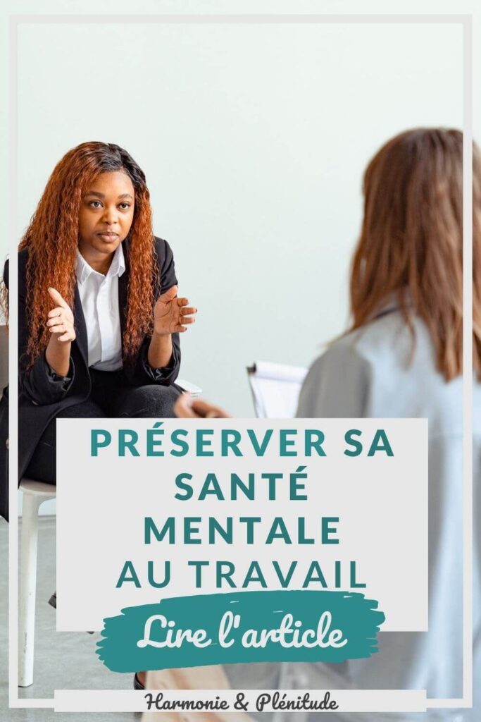 santé mentale au travail