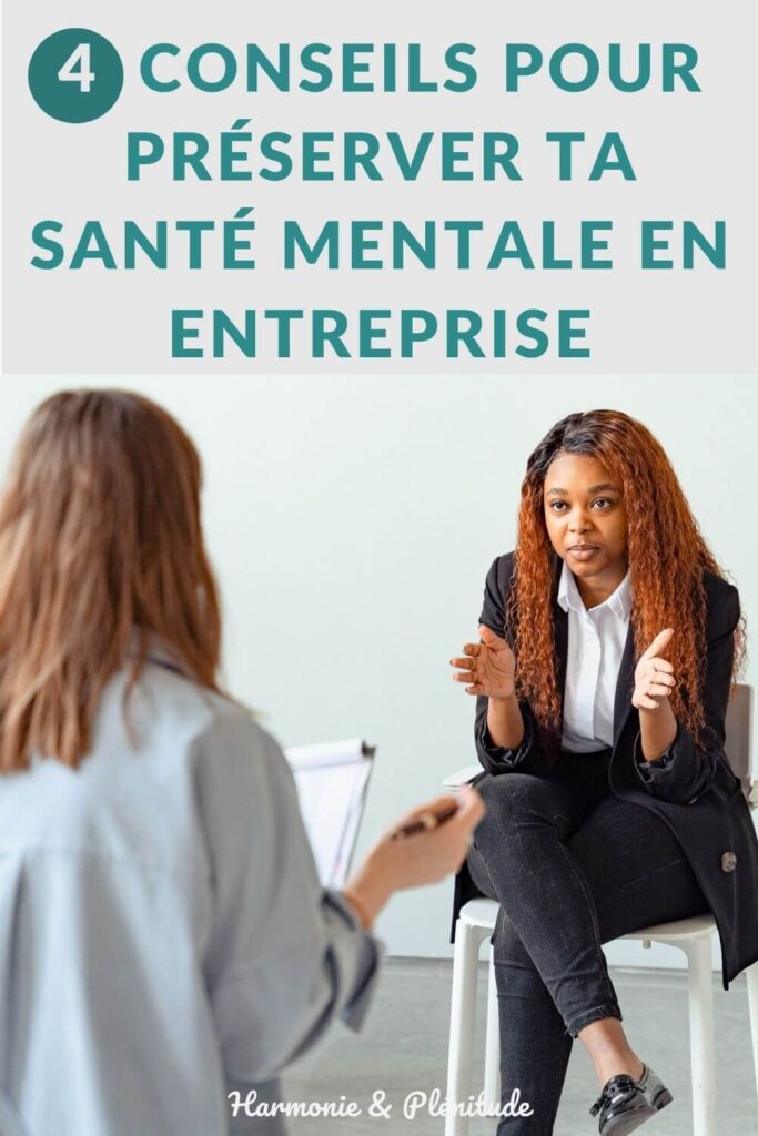 santé mentale en entreprise