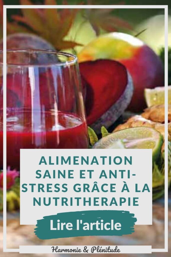 alimentation saine anti-stress