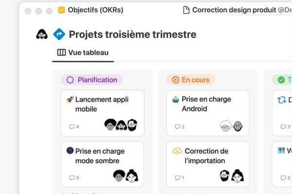 projets notion