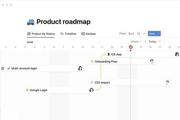 notion roadmap