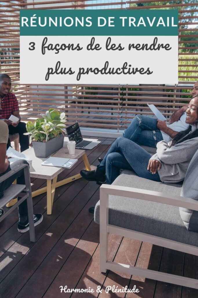 réunions travail productives