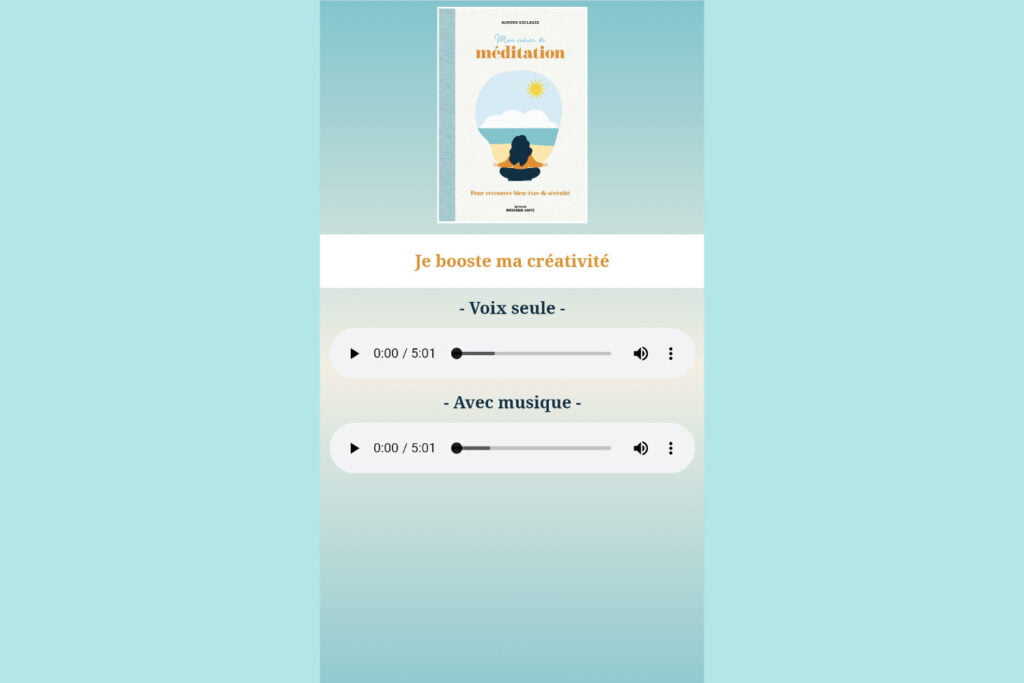 audio meditation booste creativite