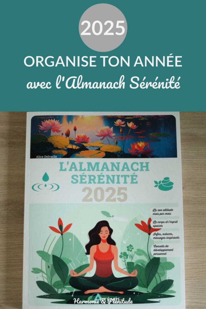 2025 organise annee almanach serenite